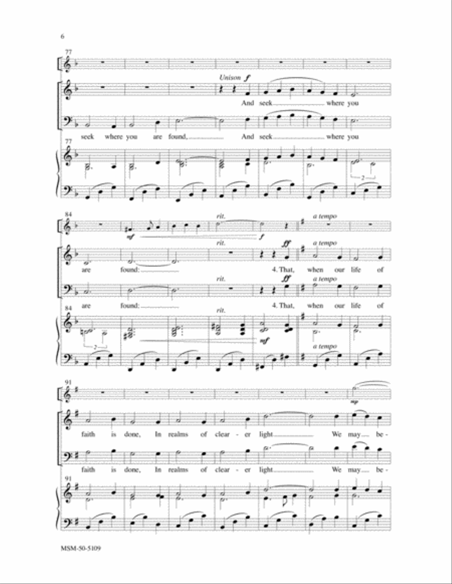 We Walk by Faith and Not by Sight 2-Part scores gallery preview page 4