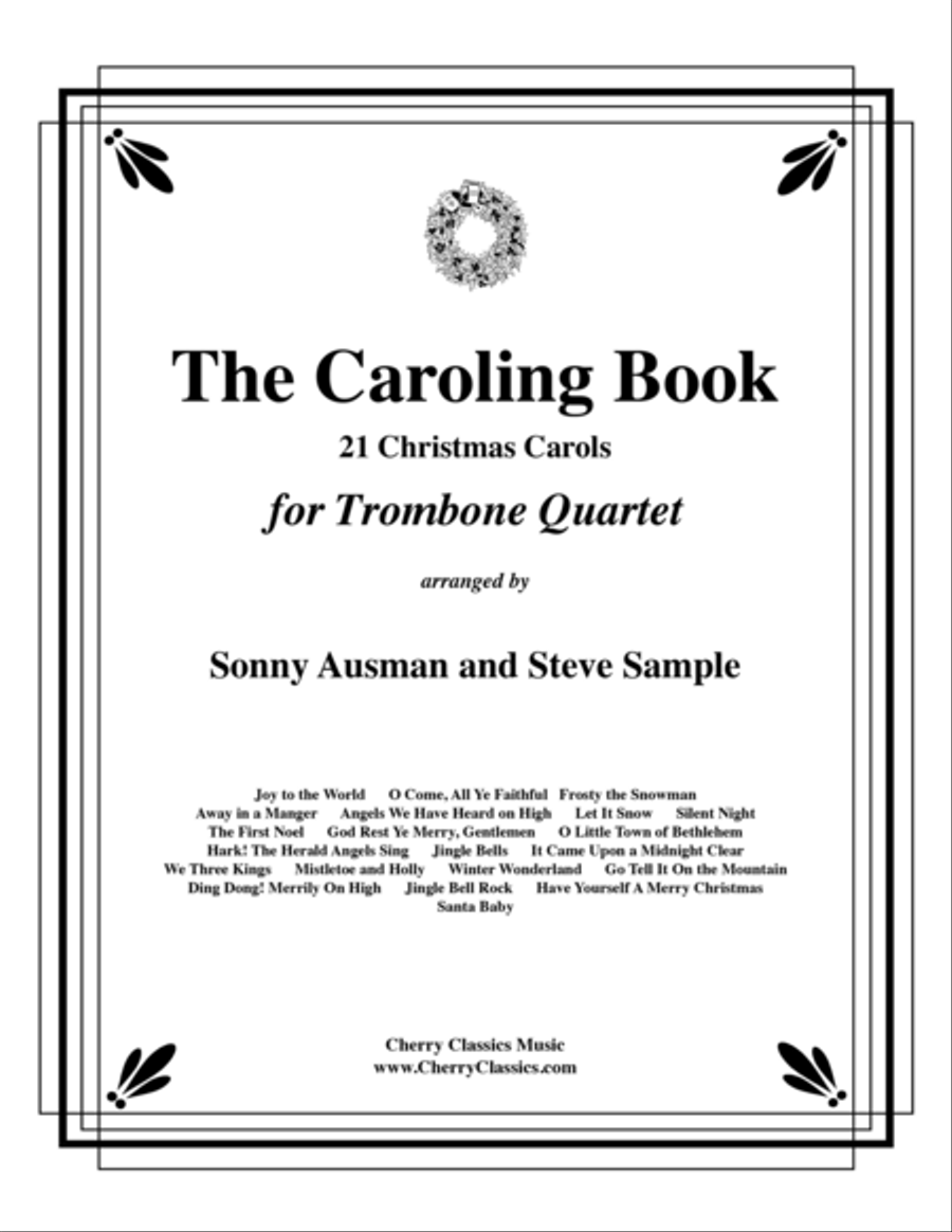 The Caroling Book for Trombone Quartet Trombone Quartet scores gallery preview page 1