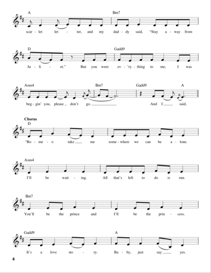 Love Story Love Story Voice scores gallery preview page 4