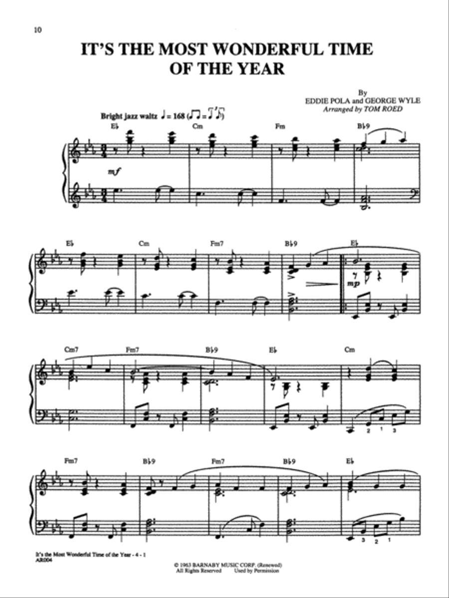 Advanced Piano Solos - Christmas Encyclopedia Piano Solo scores gallery preview page 4