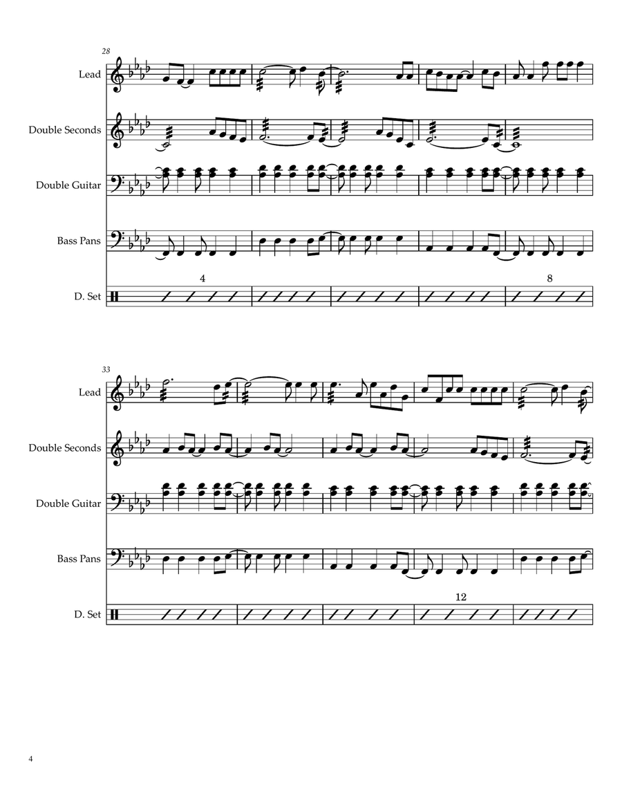 Viva La Vida Viva La Vida Steel Drum Band scores gallery preview page 4