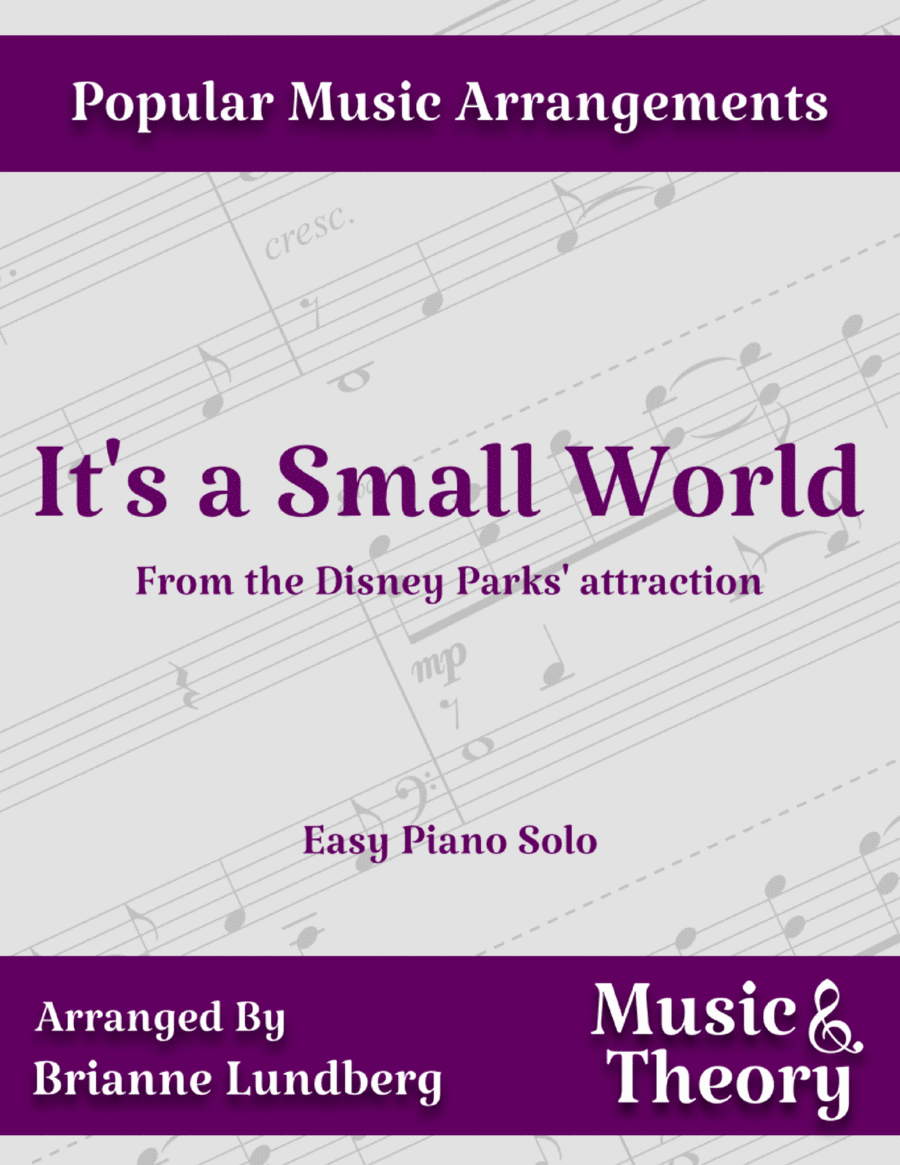 It's A Small World Easy Piano scores gallery preview page 1