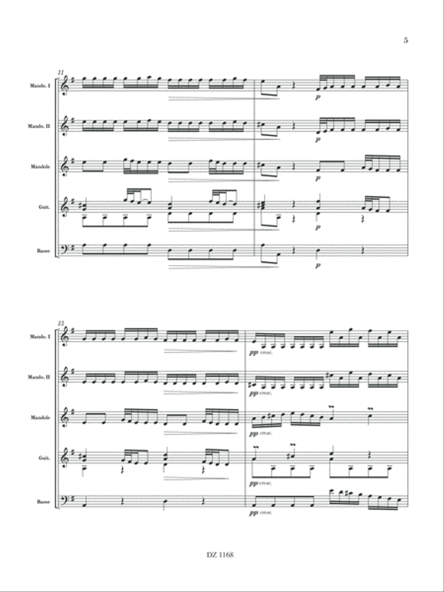 Sinfonia in Sol Maggiore Orchestra scores gallery preview page 5