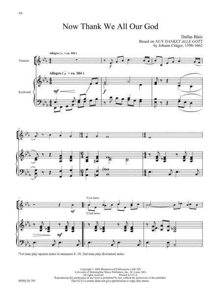 Joyful, Joyful: Three Hymns for Trumpet and Organ image number null