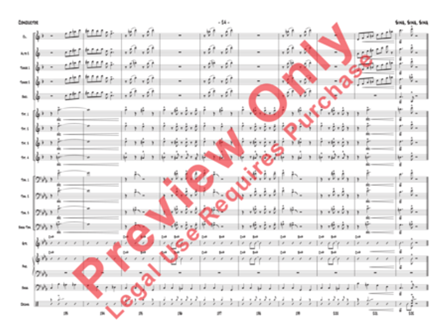 Sing, Sing, Sing Jazz Ensemble scores gallery preview page 55