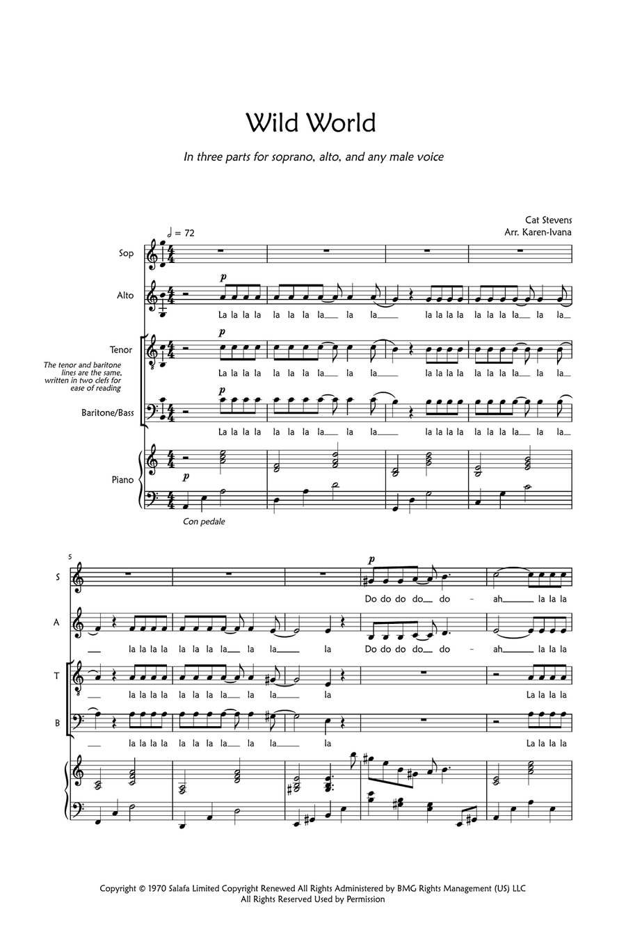 Wild World Wild World 3-Part scores gallery preview page 1