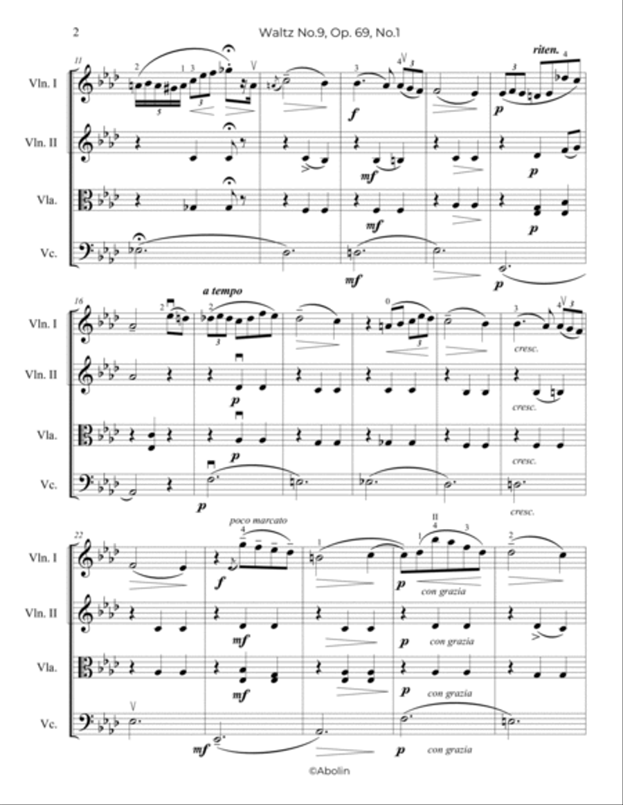 Chopin: Waltz No.9, Op.69, No.1, 
