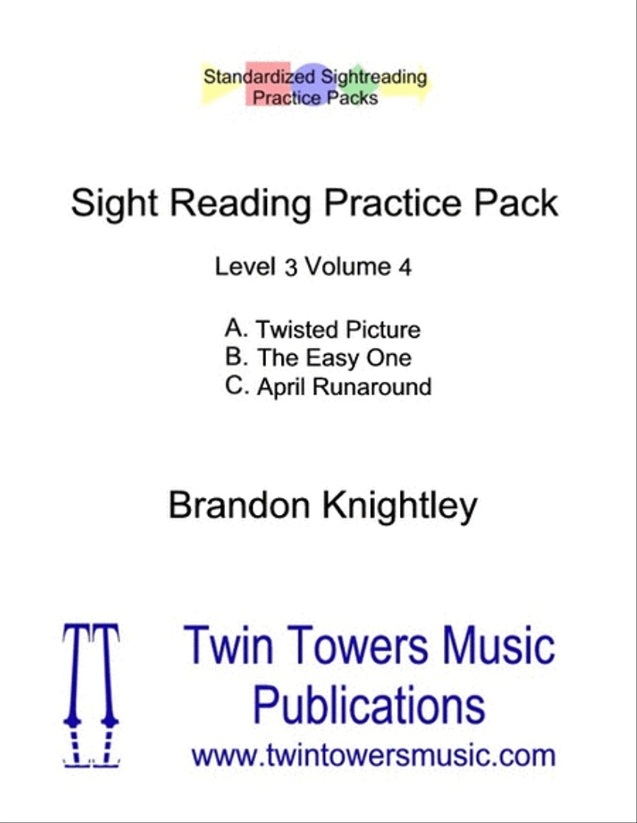 Sight Reading Practice Pack Level 3 Volume 4 Concert Band scores gallery preview page 1