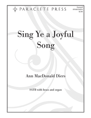 Book cover for Sing Ye a Joyful Song - Full Score