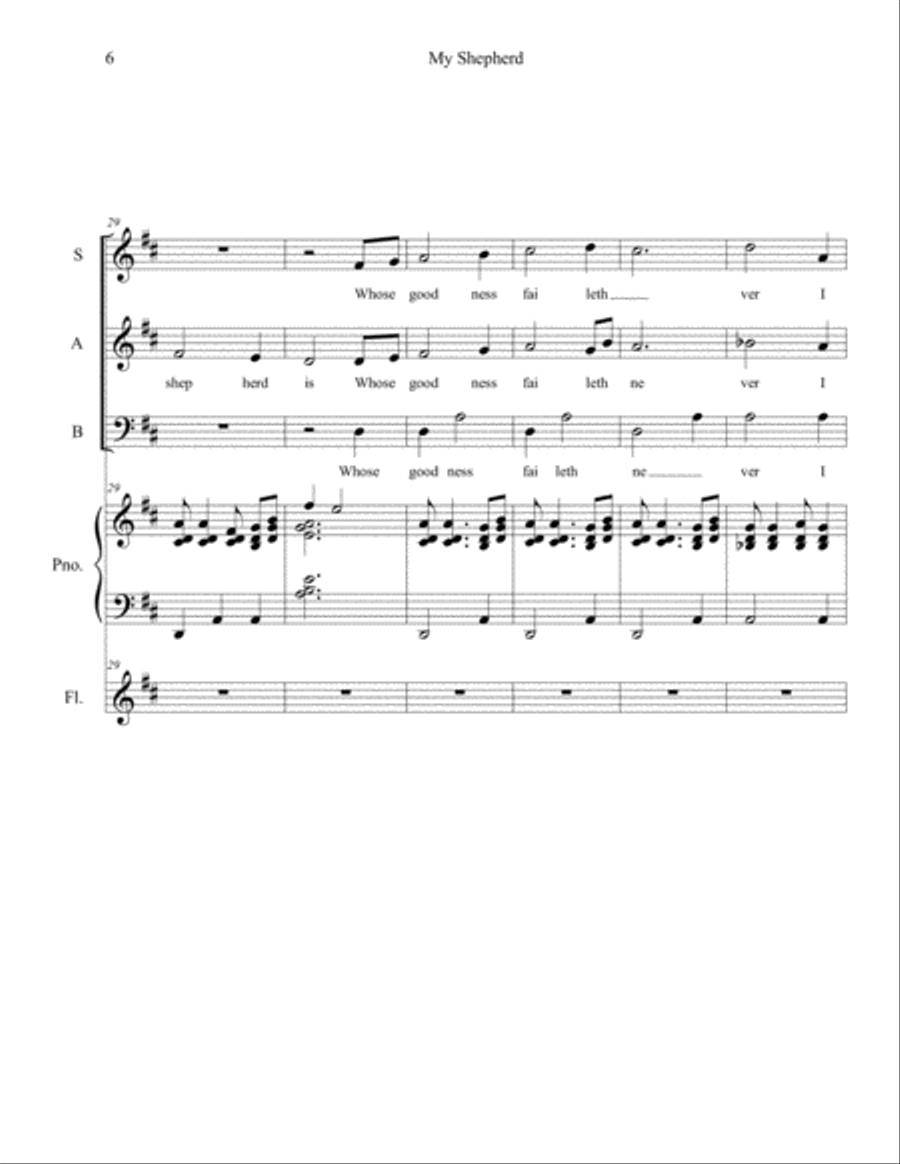 My Shepherd Flute Solo scores gallery preview page 6