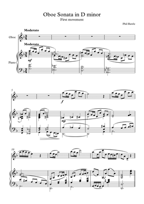 Book cover for Oboe Sonata in D minor