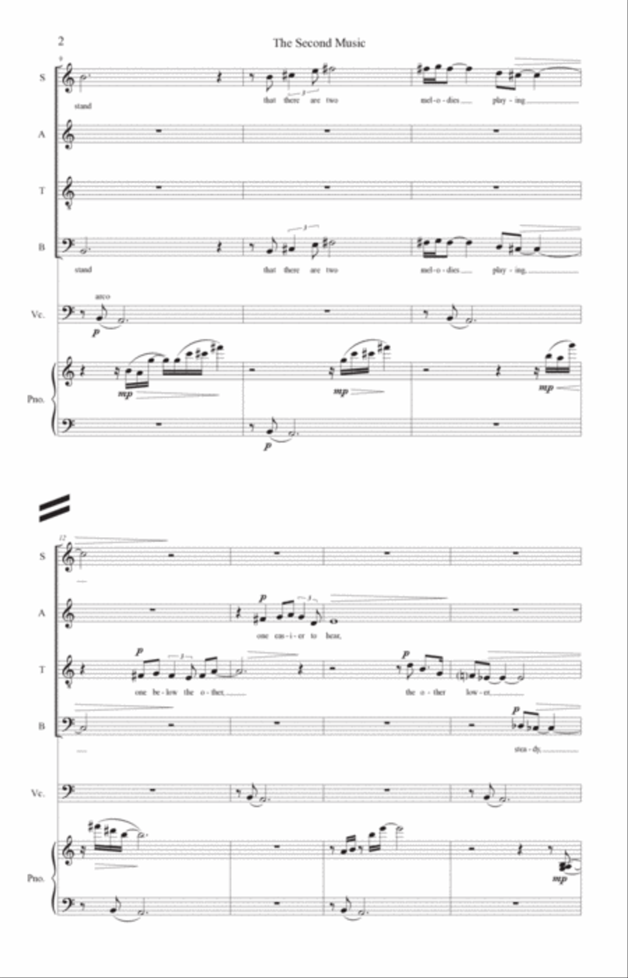 The Second Music 4-Part scores gallery preview page 3