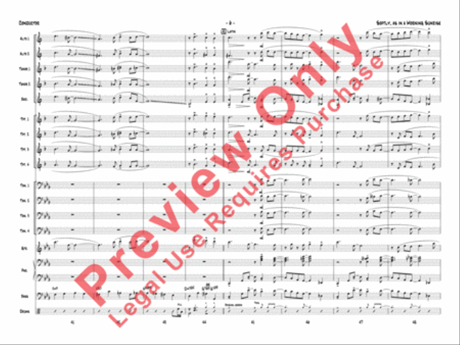 Softly, As in a Morning Sunrise Jazz Ensemble scores gallery preview page 9