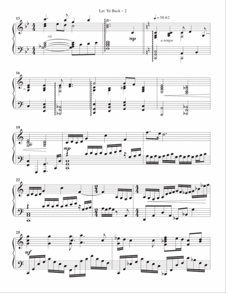 Let 'er Buck Piano Solo scores gallery preview page 3