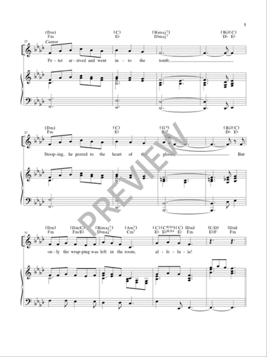 Easter Gospels - F minor edition Flute scores gallery preview page 4