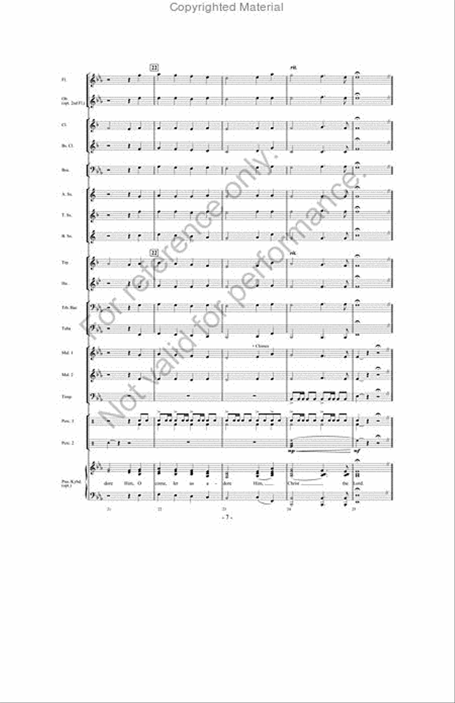 Songs Of Christmas Cheer! Concert Band scores gallery preview page 6