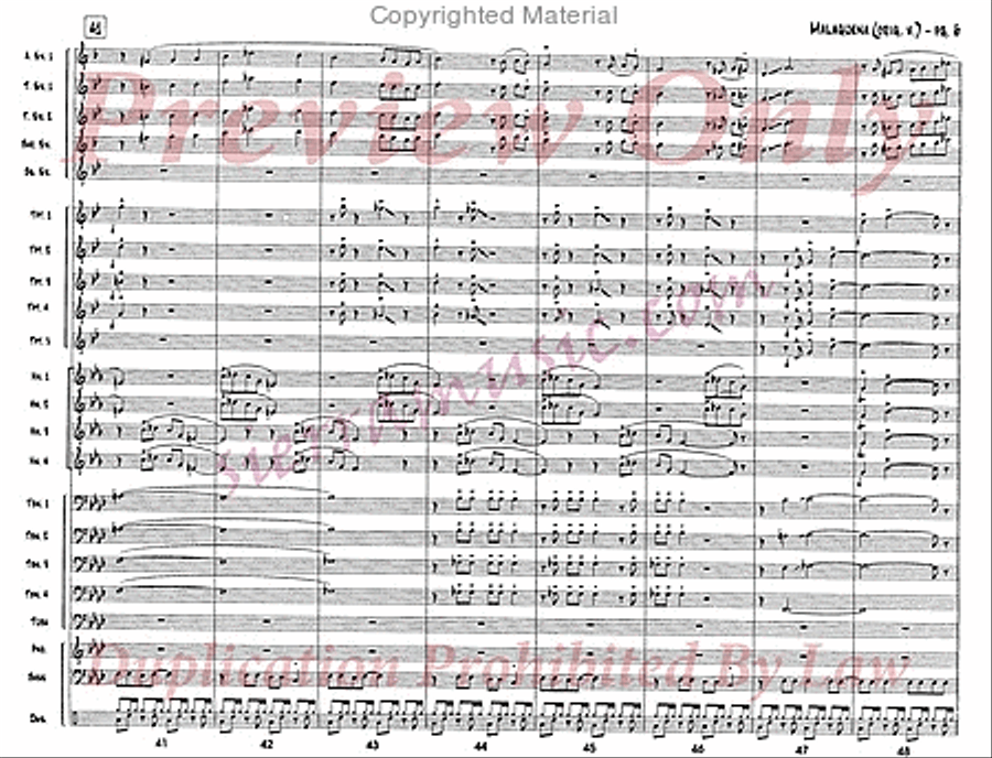 Malaguena Jazz Ensemble scores gallery preview page 7