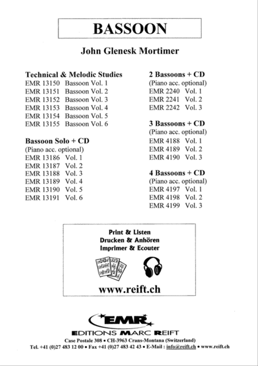 Quartets Volume 1 Quartets Volume 1 Bassoon Quartet scores gallery preview page 8