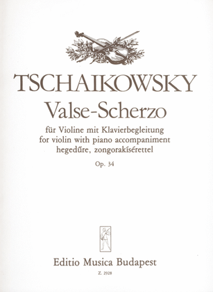 Book cover for Valse-Scherzo op. 34 für Violine mit Klavierbegle