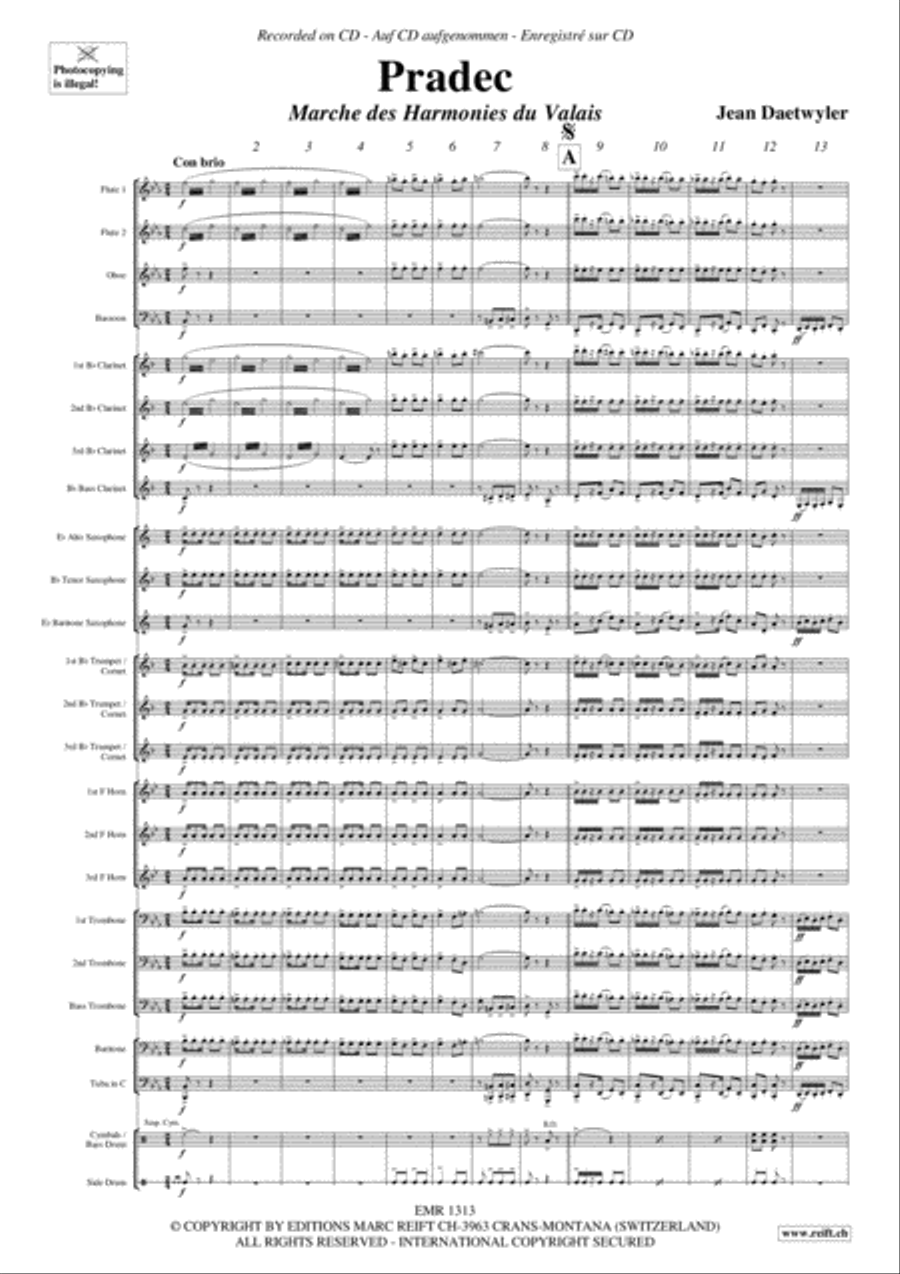 Pradec Pradec Concert Band scores gallery preview page 3