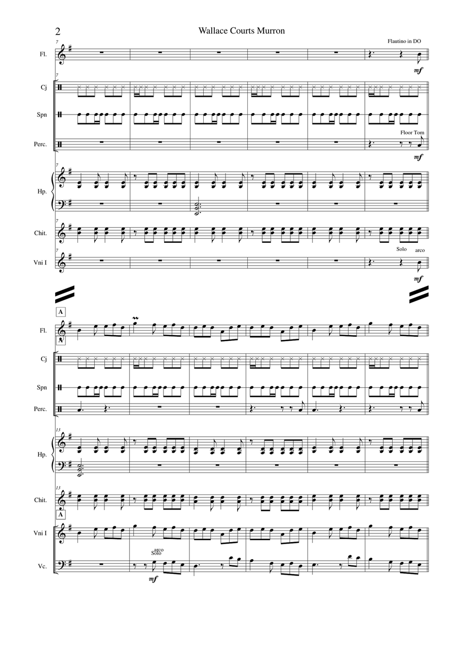Wallace Courts Murron Large Ensemble scores gallery preview page 2