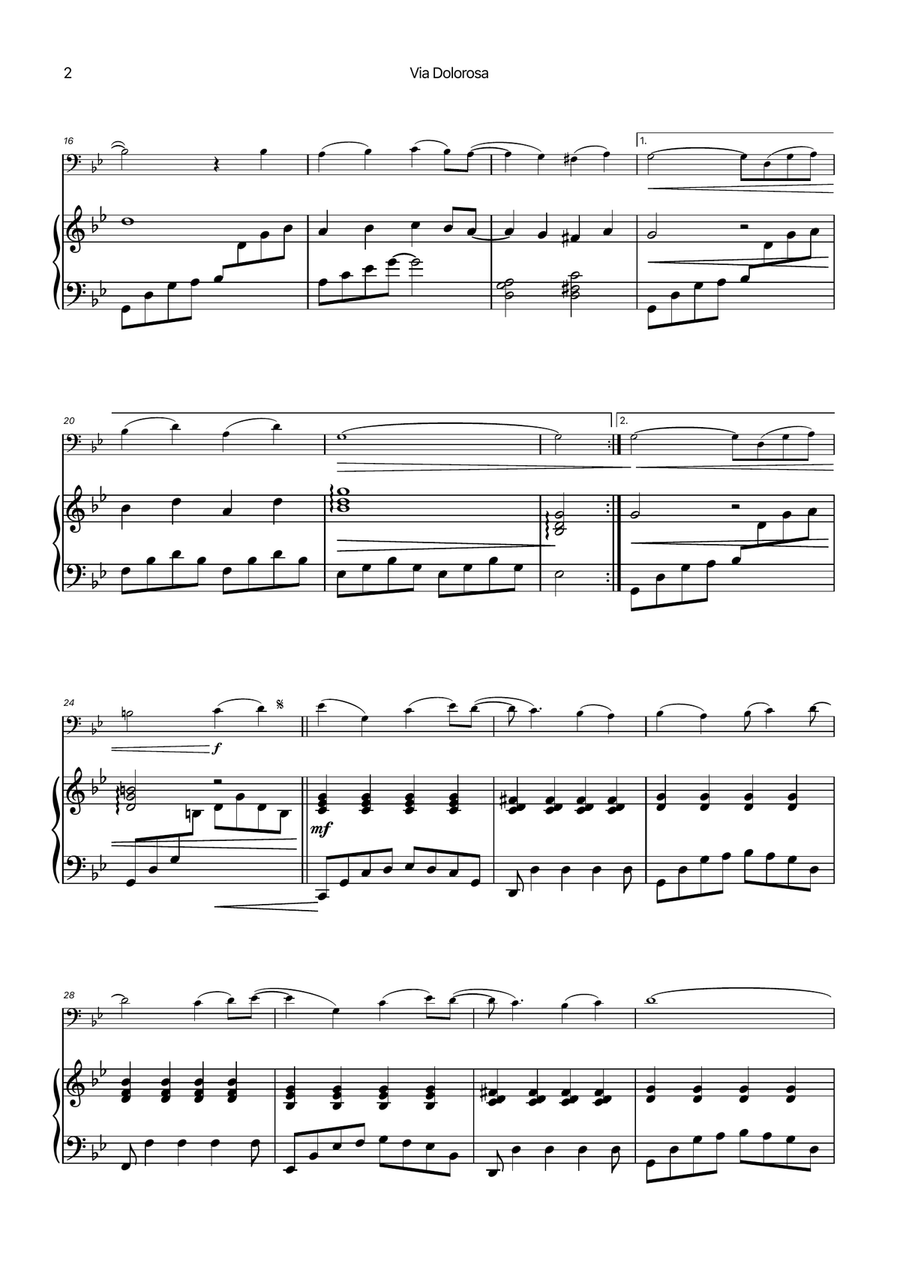 Via Dolorosa Chamber Music scores gallery preview page 2