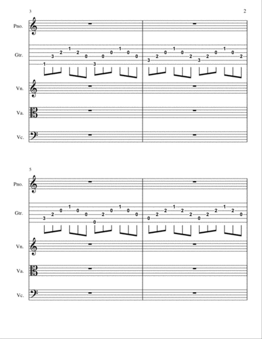 Can't Help Falling In Love Set of Parts scores gallery preview page 2