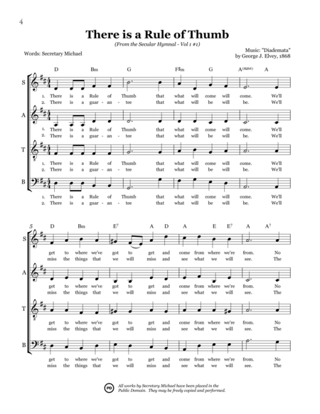 Secular Hymnal 1