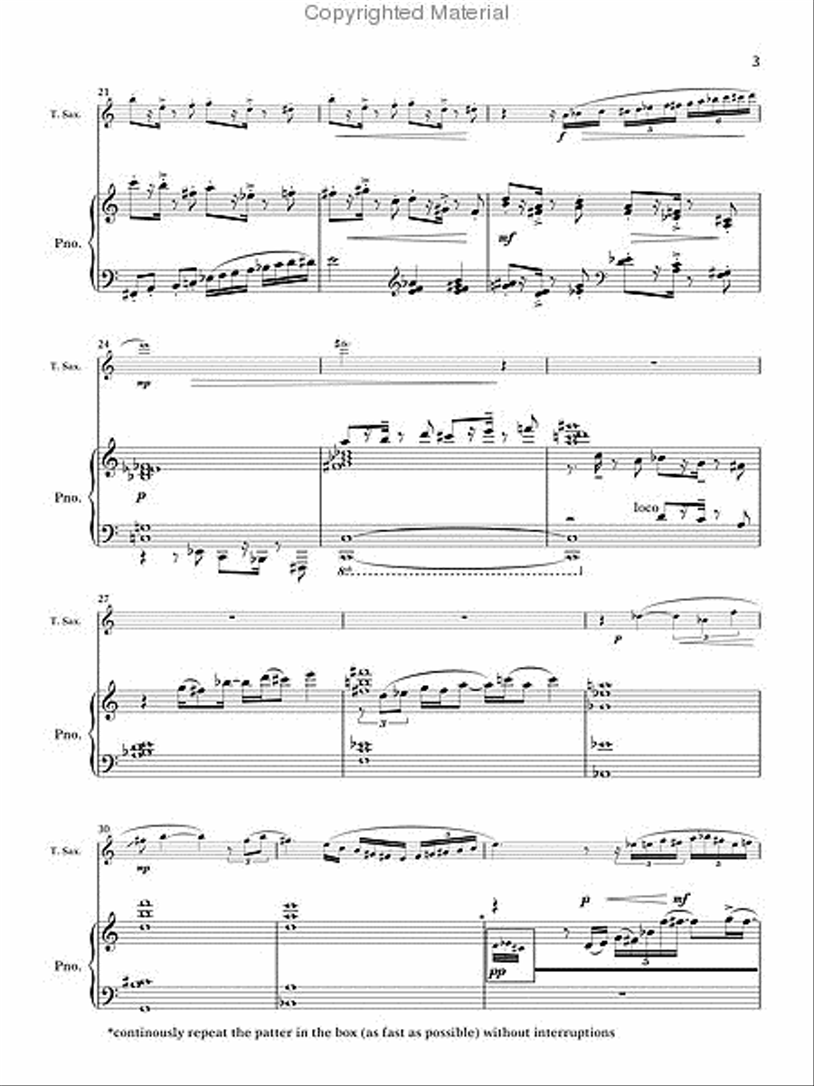 Concerto Tenor Saxophone scores gallery preview page 2