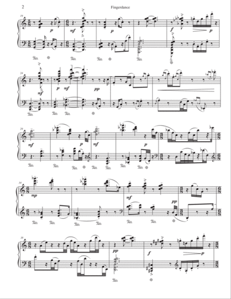 Fingerdance for piano solo Piano Solo scores gallery preview page 4