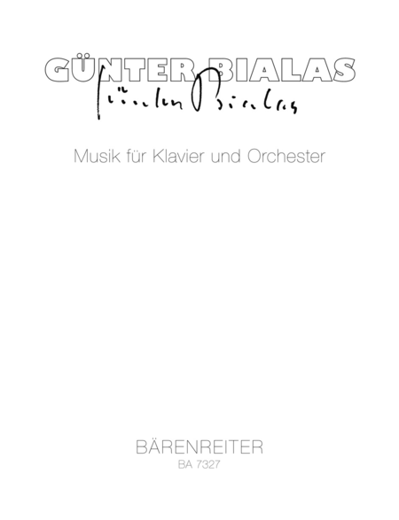 Musik for Piano and Orchestra
