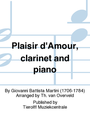 Plaisir D'Amour, Clarinet & Piano