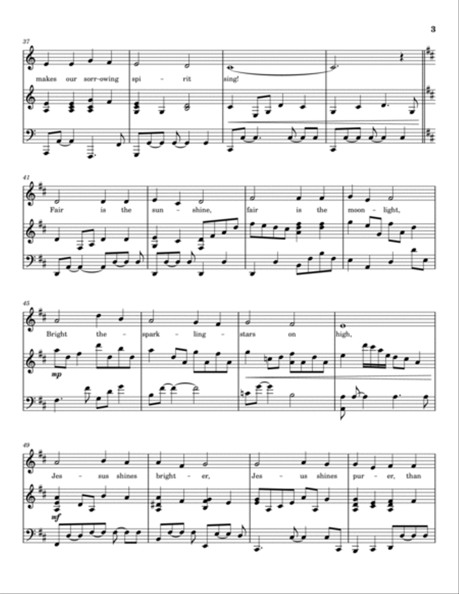 Beautiful Saviour [C Major - Easier Key] Voice scores gallery preview page 4