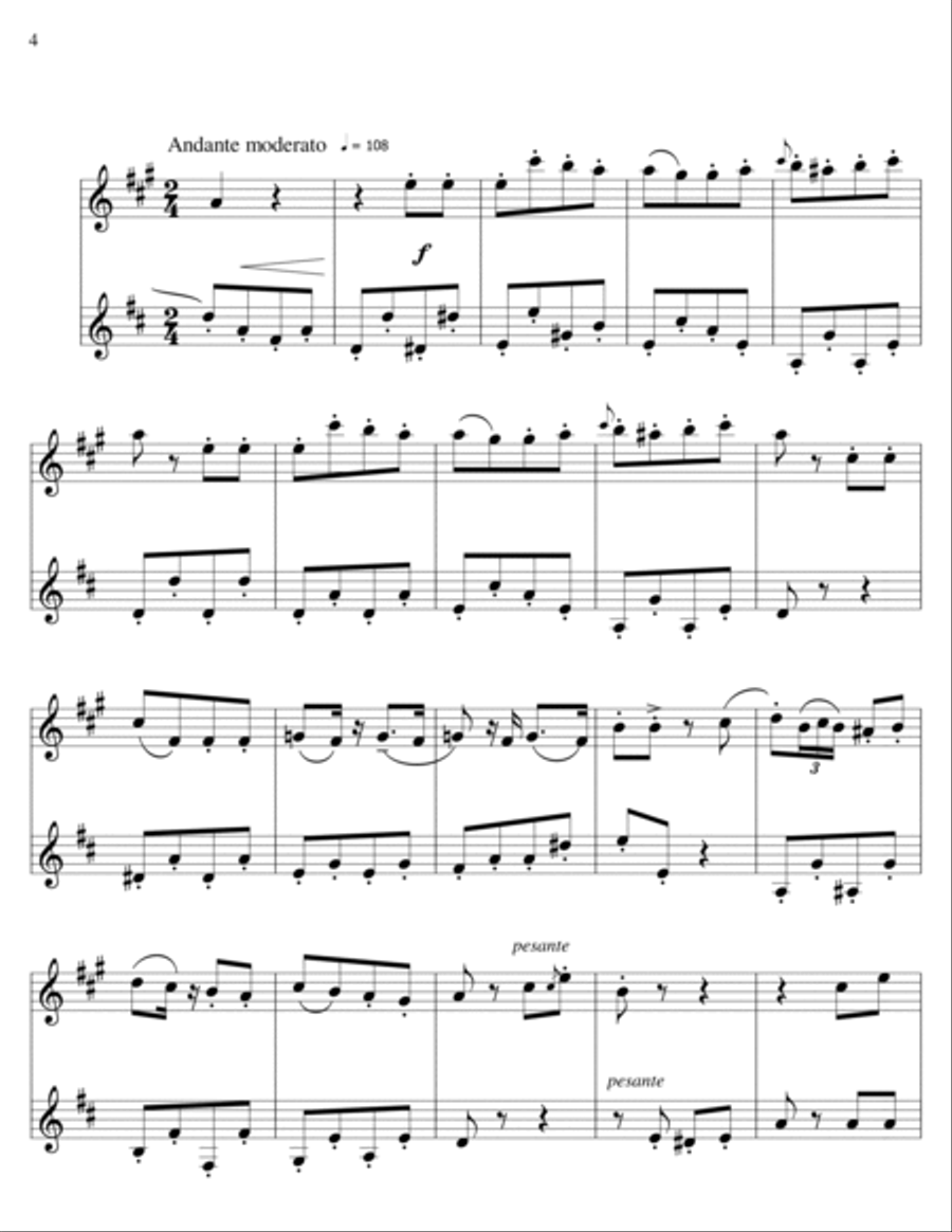 The Elixir of Love-alto sax-bass clarinet duet Clarinet Duet scores gallery preview page 4