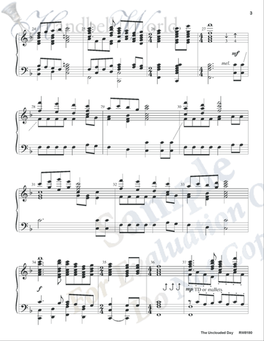Unclouded Day 5-Octaves scores gallery preview page 4