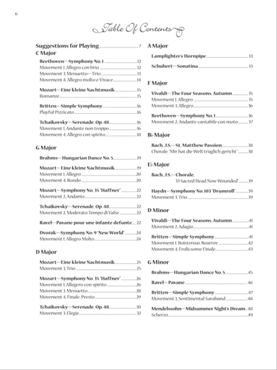 String Players' Guide to the Orchestra Chamber Orchestra scores gallery preview page 2