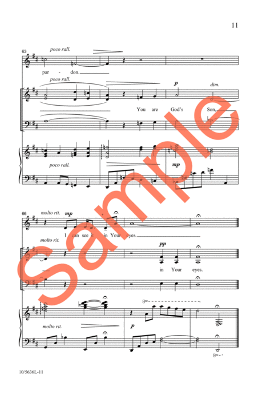 I Can See It In Your Eyes 3-Part scores gallery preview page 11
