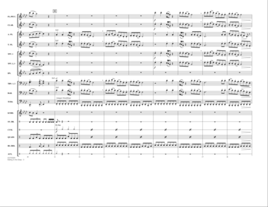 Rolling In The Deep - Full Score Marching Band scores gallery preview page 3