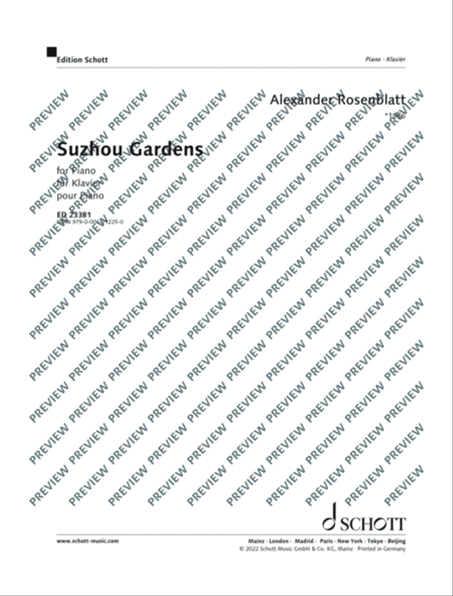 Suzhou Gardens Piano Solo scores gallery preview page 2