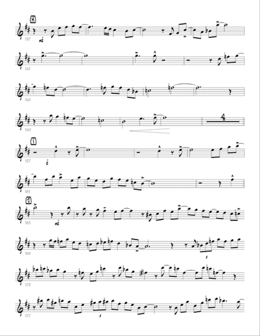 The Stakeout (digital print) Jazz Ensemble scores gallery preview page 3