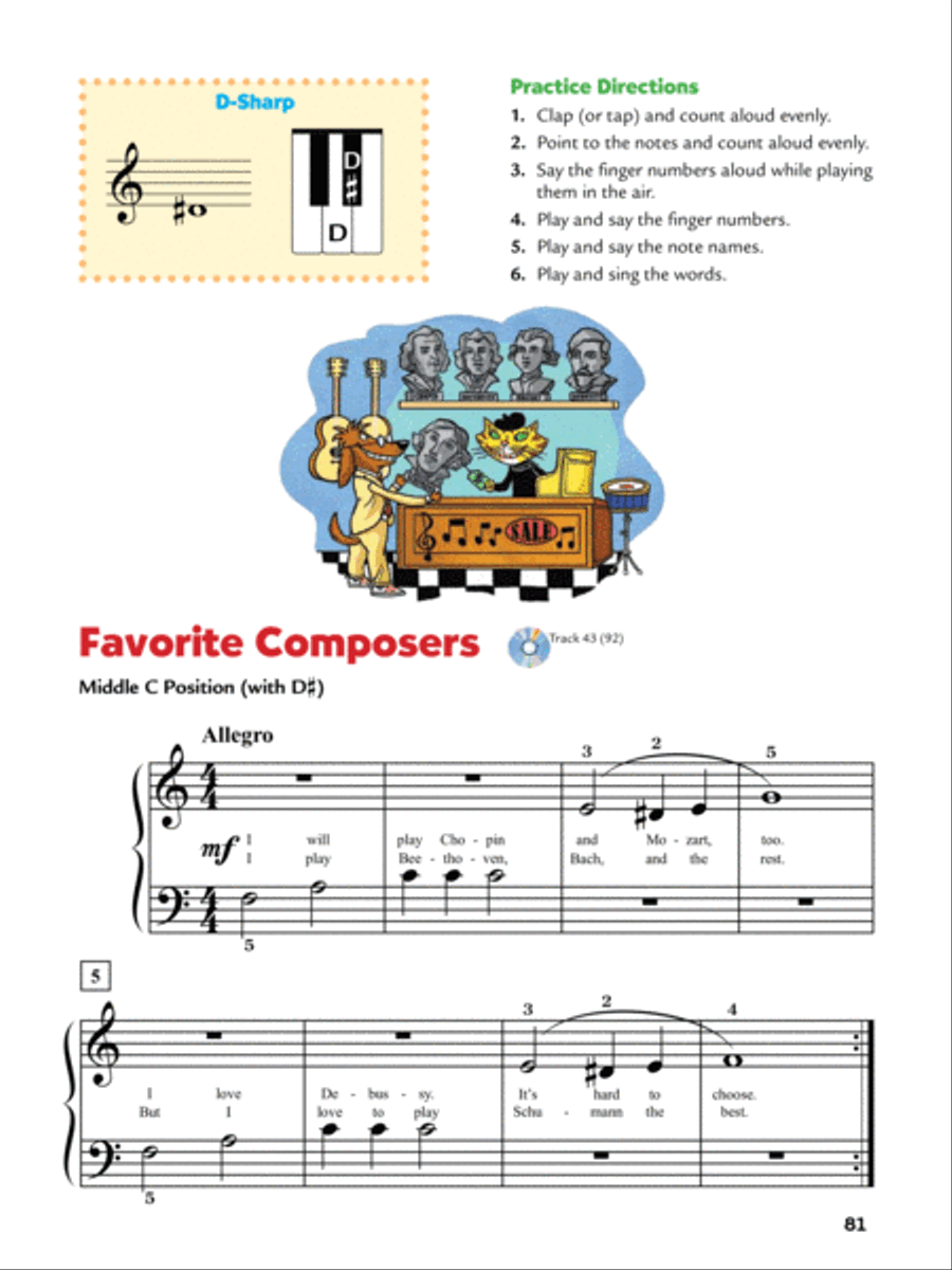 Alfred's Teach Your Child to Play Piano, Book 2 Piano Method scores gallery preview page 5