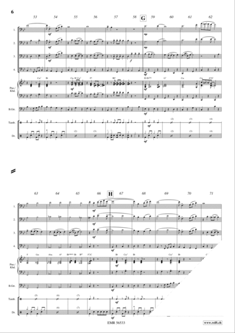 Charleston Medley Charleston Medley Trombone Quartet scores gallery preview page 6