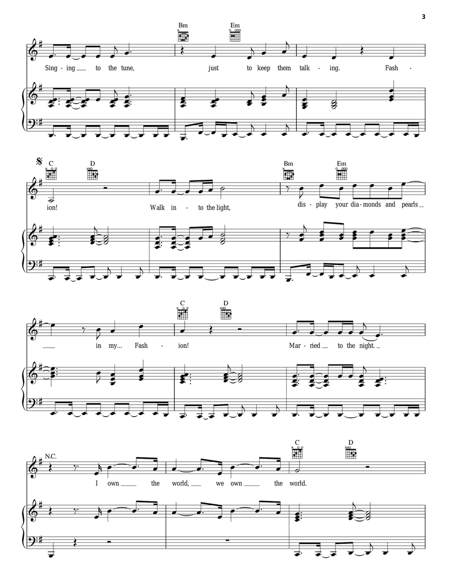 Fashion! Acoustic Guitar scores gallery preview page 3
