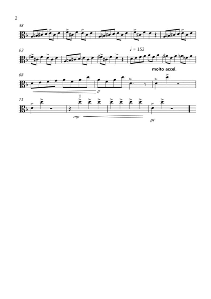 In the Hall of the Mountain King for Viola Quartet Viola Solo scores gallery preview page 6
