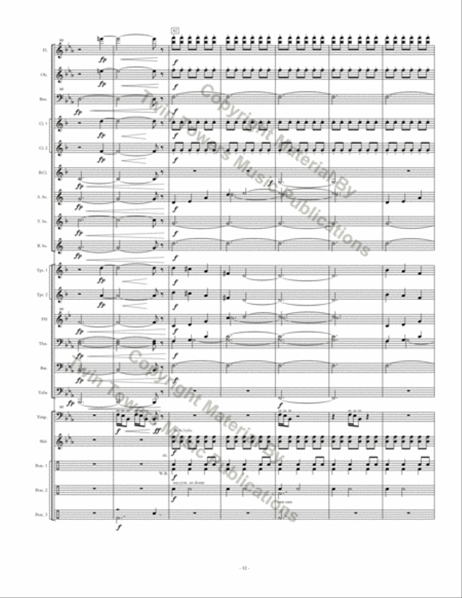 Monuments Monuments Concert Band scores gallery preview page 13