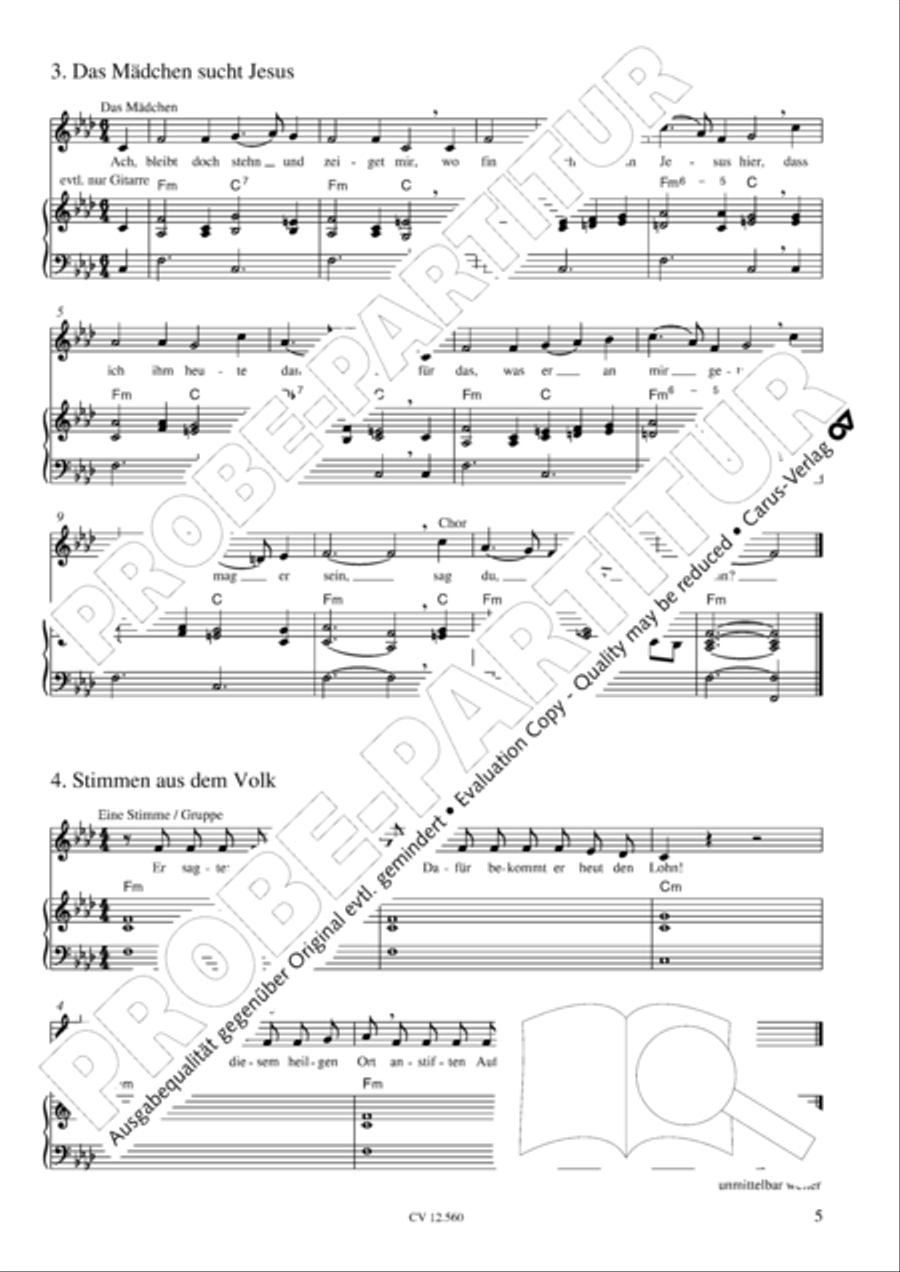Das Tochterlein des Jairus Children's Choir scores gallery preview page 6