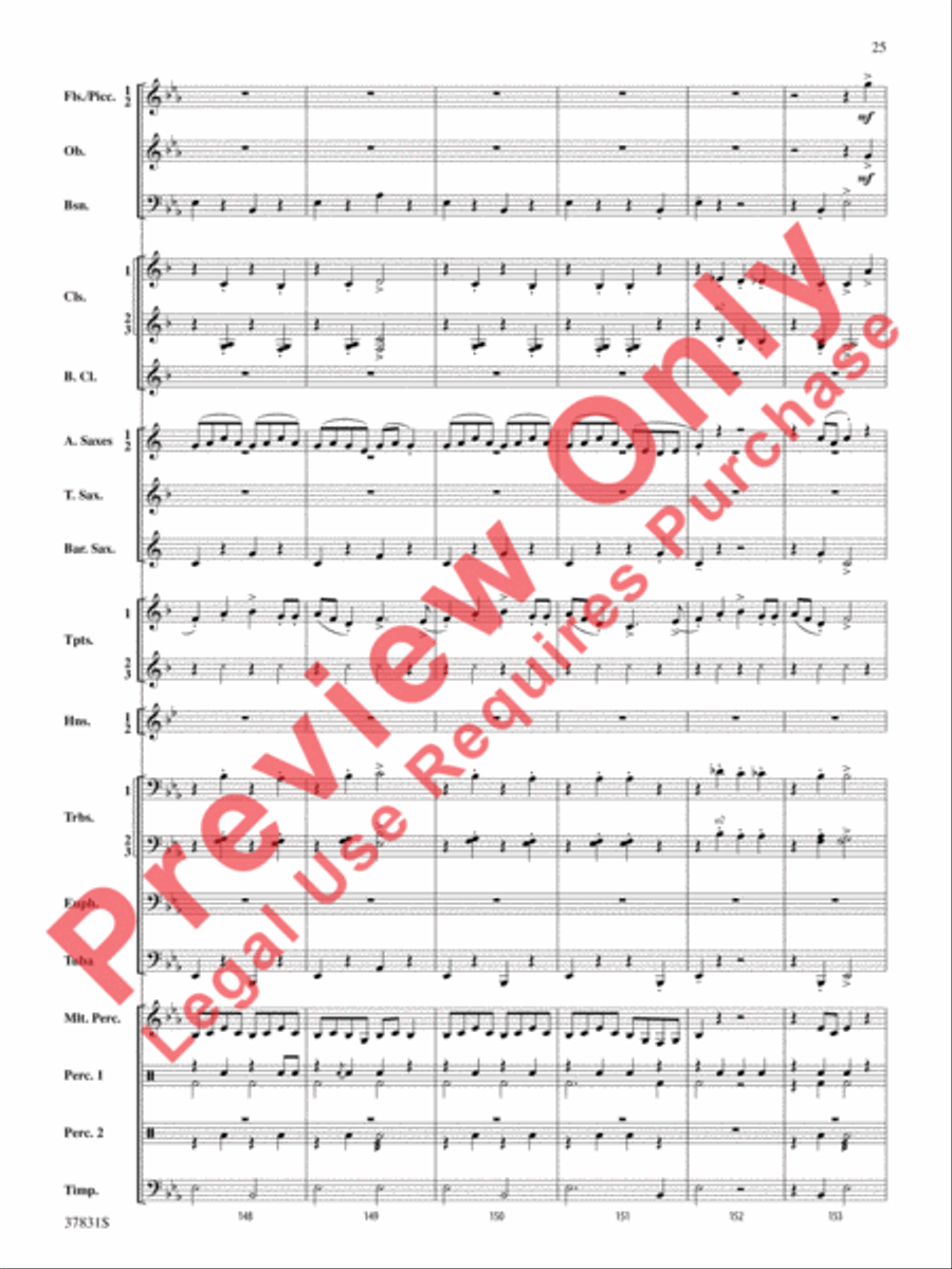 Saddle Up! Saddle Up! Concert Band scores gallery preview page 26