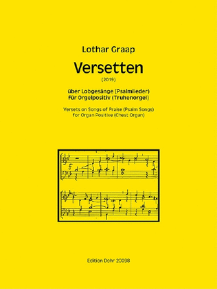 Book cover for Versets on Songs of Praise (Psalm Songs)