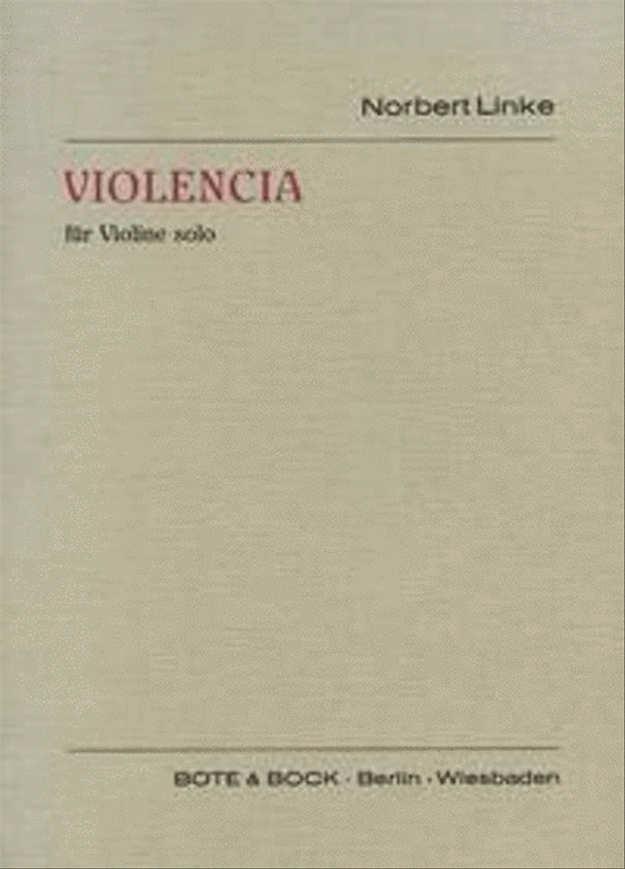 Violencia Violin Solo scores gallery preview page 1