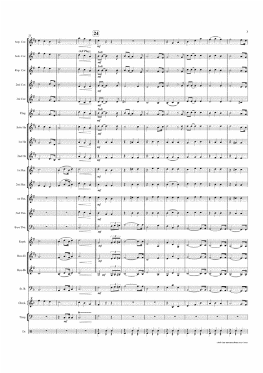 I Still Call Australia Home Brass Ensemble scores gallery preview page 4